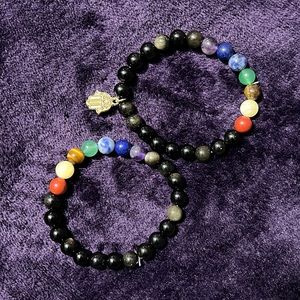 7 Chakra blessed beaded bracelets